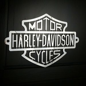 Harley Davidson Stainless Steel Sign